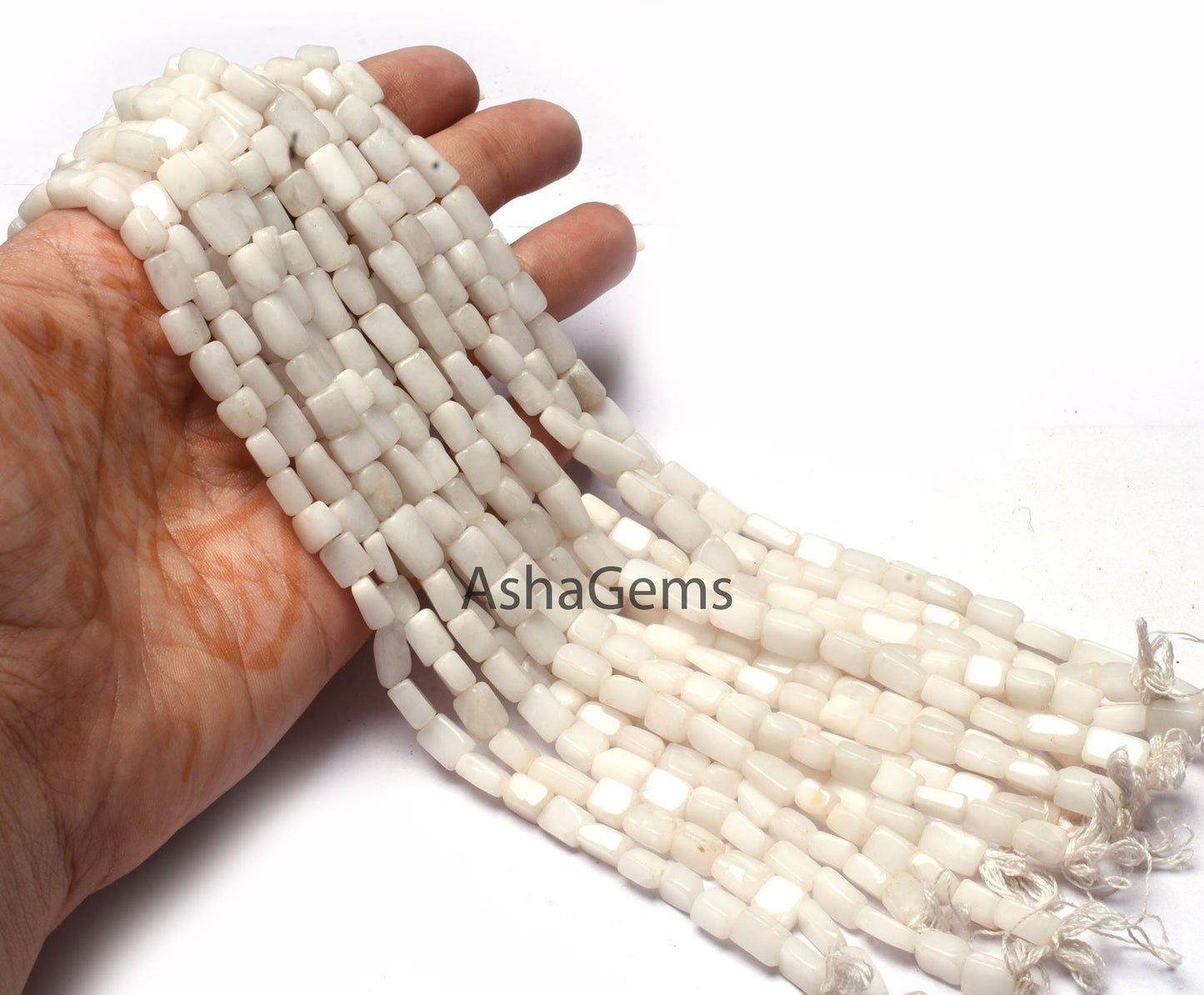 Natural White Quartz Smooth Rectangle Bead,13" Strand Quartz Plain Handmade Uneven Rectangle Beads Gemstone White Quartz Beads Jewelry Craft