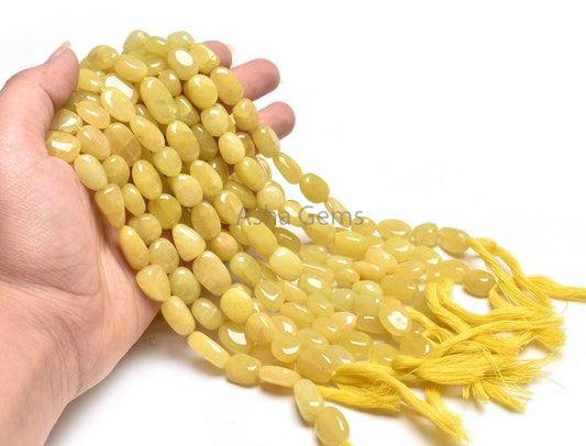 Beautiful Aventurine Smooth Nugget Shape Beads,10-14 mm Aventurine  Plain Handmade Tumble Gemstone Straight Drill Beads Margaj Bead Jewelry