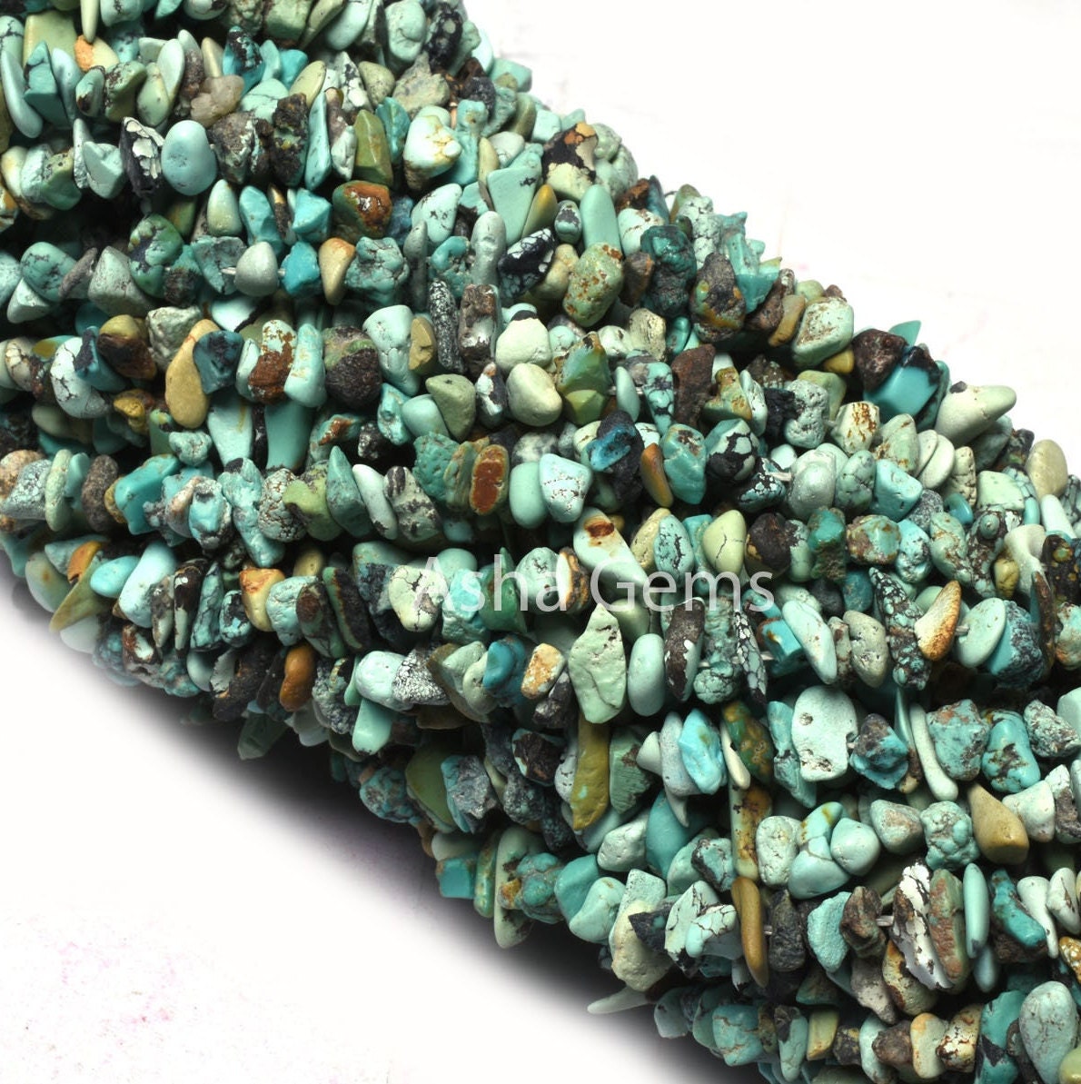 34" Strand Natural Tibetan Turquoise Uncut Chips Gemstone Beads, Smooth Raw Rough Nuggets Beads, fine Quality Turquoise bead Uncut Chip SALE