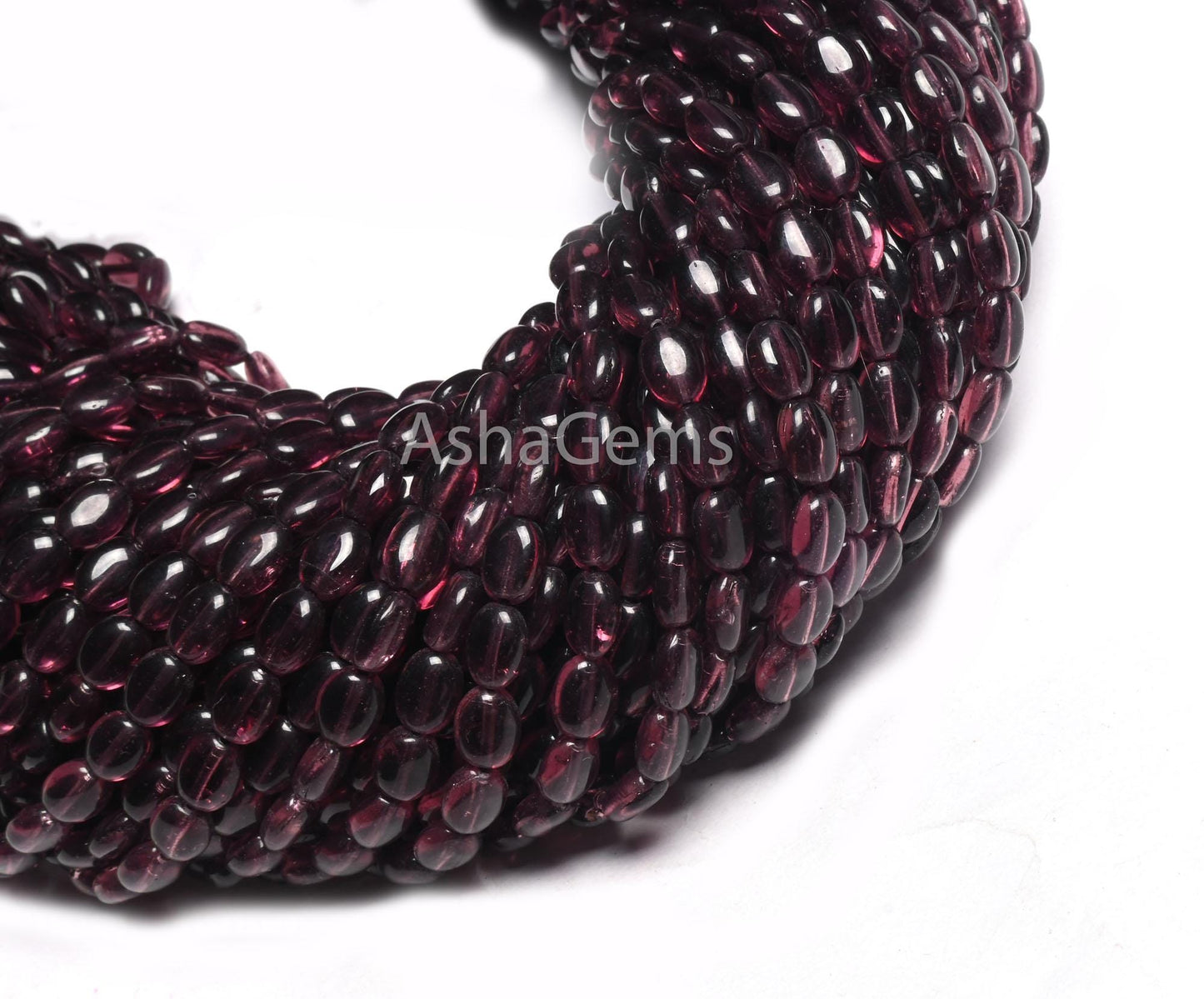 Beautiful Red Garnet Color Hydro Smooth Oval Shape Handmade Beads,13" Strand Fine Red Hydro Plain Oval Loose Beads Jewelry Making Craft SALE