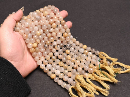 Beautiful Golden Rutile Faceted Round Shape Gemstone Beads, Natural Golden Rutile Indian Cut Round Ball Rutile Beads Jewelry handicraft SALE