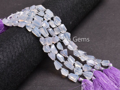 Fine Natural Lavender Quartz Faceted Nugget Shape Beads,6" Rare Purple Lavender Quartz Beads Gemstone faceted Nugget Bead Jewelry Craft SALE
