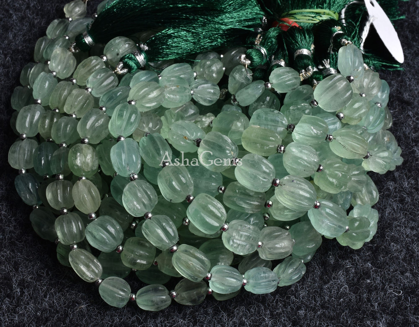 Fine Quality Green Fluorite Carving gemstone Beads,8" Strand Natural Fluorite Fancy Nugget Carved Bead, Fluorite Handmade carve Oval Beads