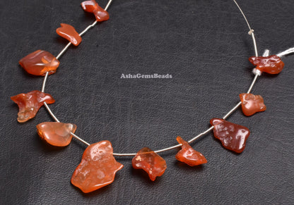 Amazing Mexican Fire Opal Smooth Nugget Beads, untreated opal Rough Beads, AAA Fire Opal Fancy Shape beads Opal rock Mineral Healing Crystal