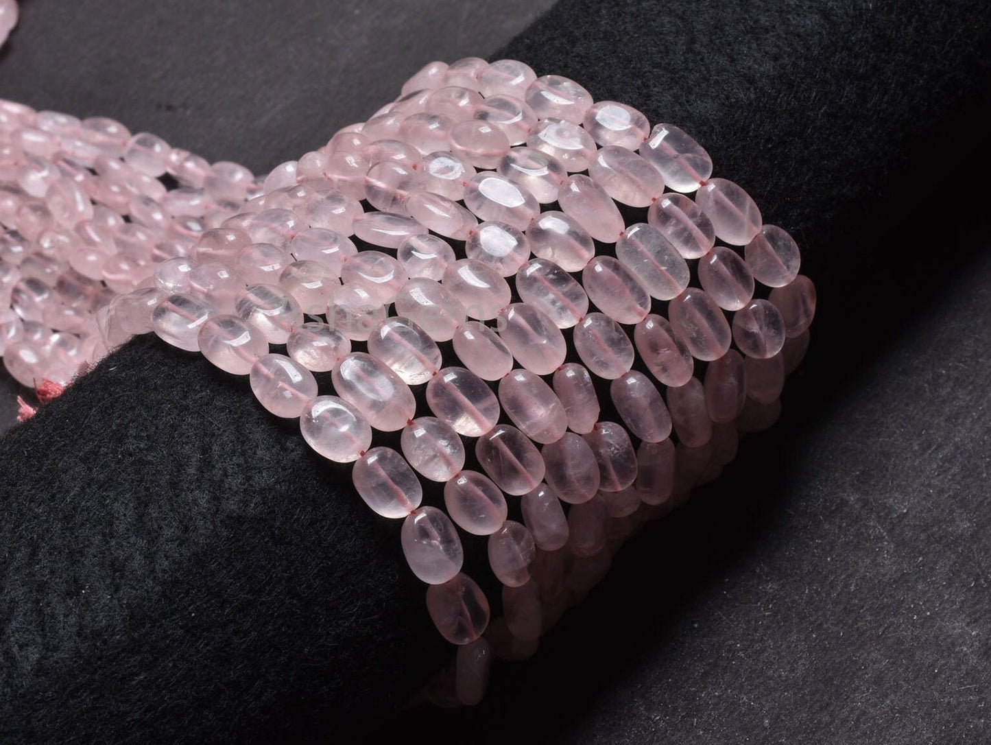 Pink Rose Quartz Smooth Oval Shape Beads,12" Strand Natural rose Quartz Handmade Uneven Oval Nugget Gemstone Loose Beads Jewelry Crafts SALE