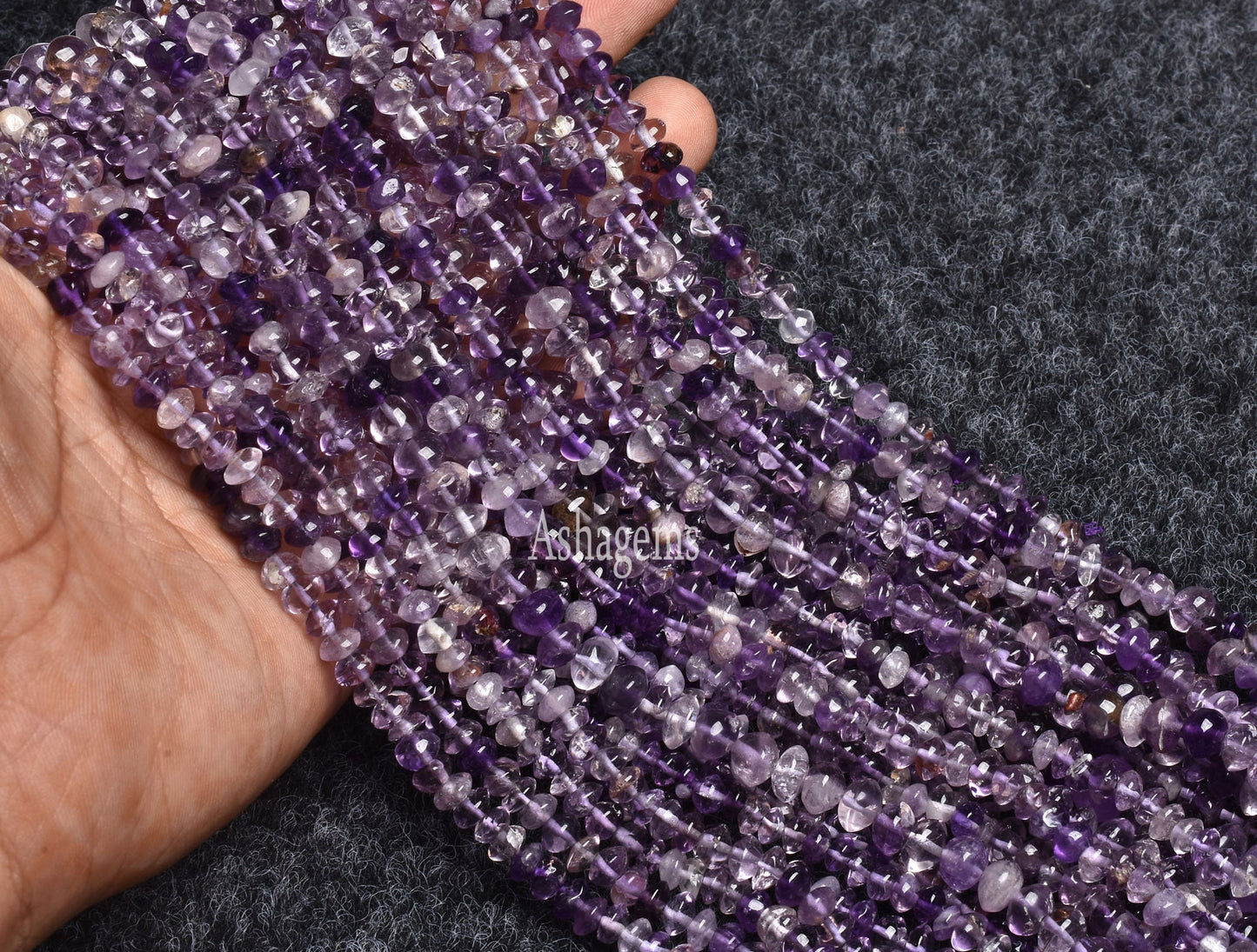 Shaded Purple Amethyst Smooth Button Shape Beads,13" Strand Amethyst Beads Gemstone Button Shape Handmade Beads, Amethyst Beads For Jewelry
