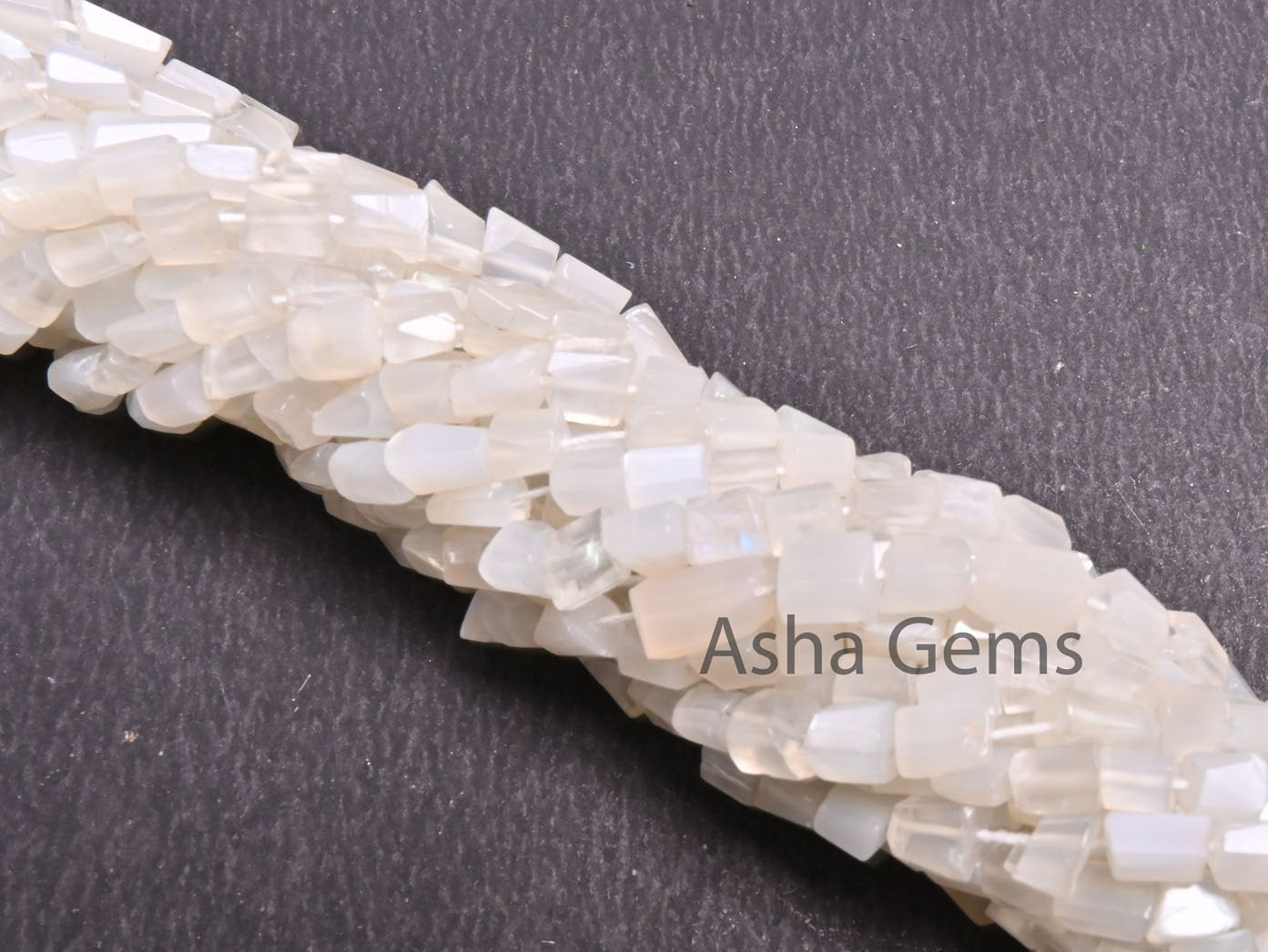 Beautiful White Moonstone faceted Nugget Gemstone beads,12.5"natural Moonstone Indian Cut Tumble Tiny bead Moonstone Bead Jewelry craft SALE