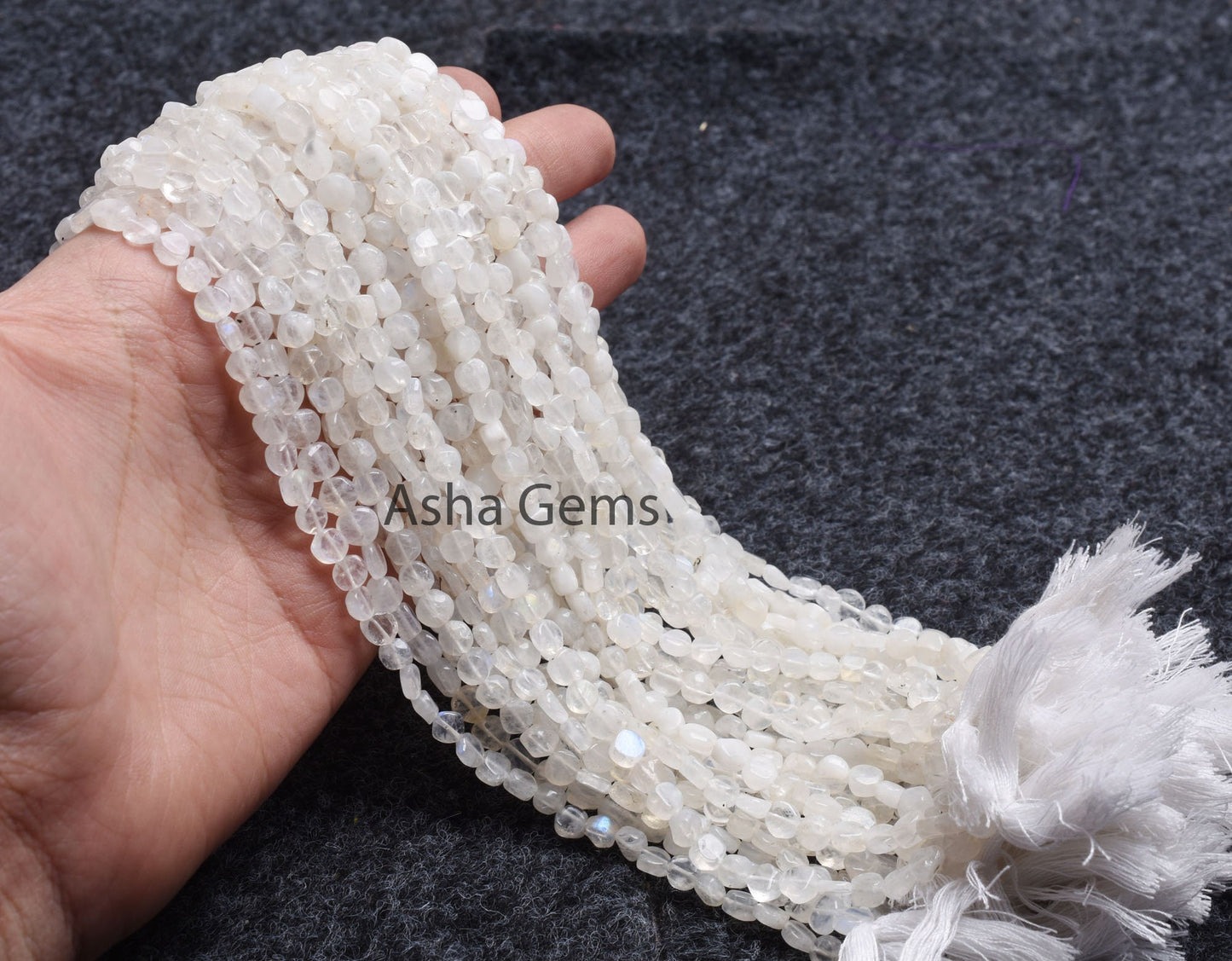 5 mm Rainbow Moonstone Smooth Flat Coin Gemstone Beads,13" Flashy White rainbow Uneven Shape Coin Handmade Gemstone Bead Jewelry Making SALE