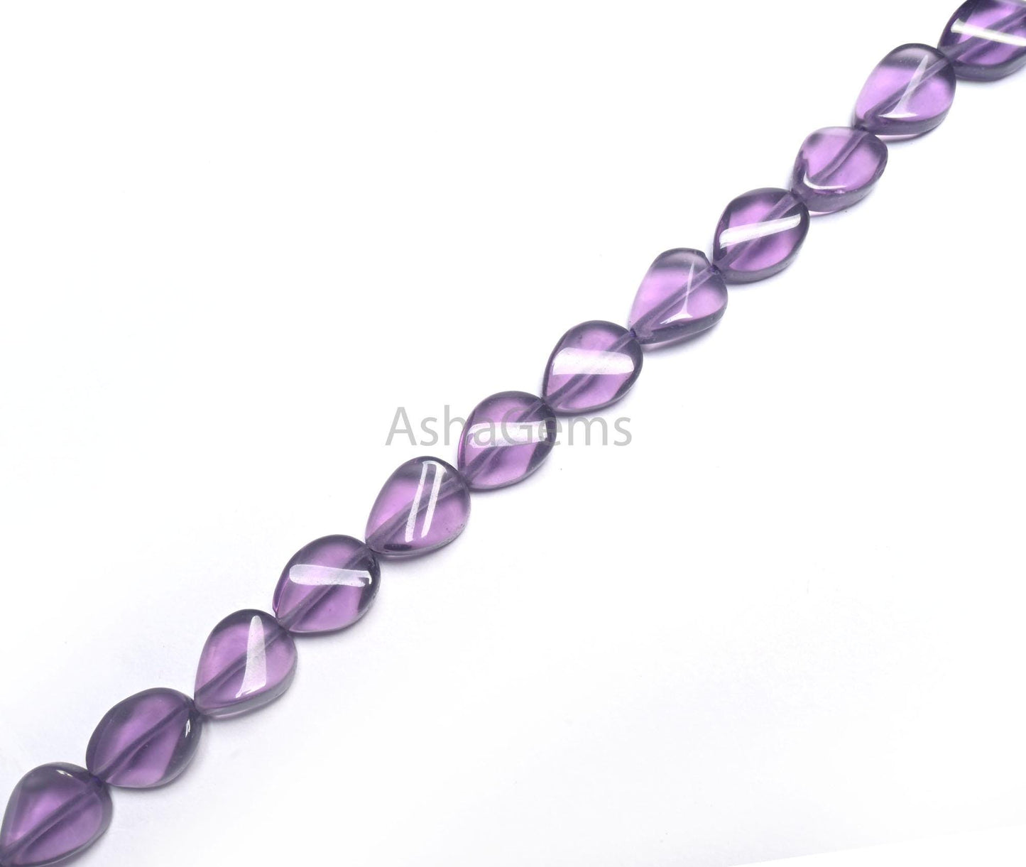 9-12 mm Beautiful Purple amethyst Color Hydro Fancy Twisted Pear Shape Beads,12" Fine Purple Hydro Smooth pear Straight Drill Beads Jewelry