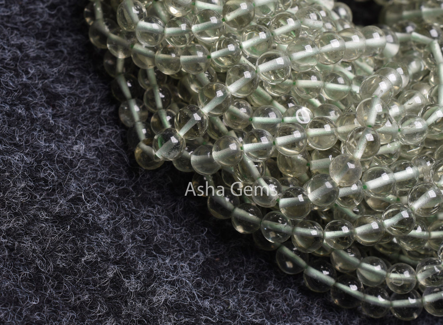 16"Strand AAA Green Amethyst Smooth Round Shape Beads,5-6mm Natural Green Amethyst Beads, Amethyst Loose Bead Round Ball Jewelry Making SALE