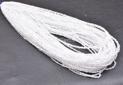 AAA Herkimer Diamond Nugget Shape Beads,16 inch, Natural White Diamond Quartz Polish Rough Faceted Beads,13 Carat Strand, Tiny Raw Bead SALE