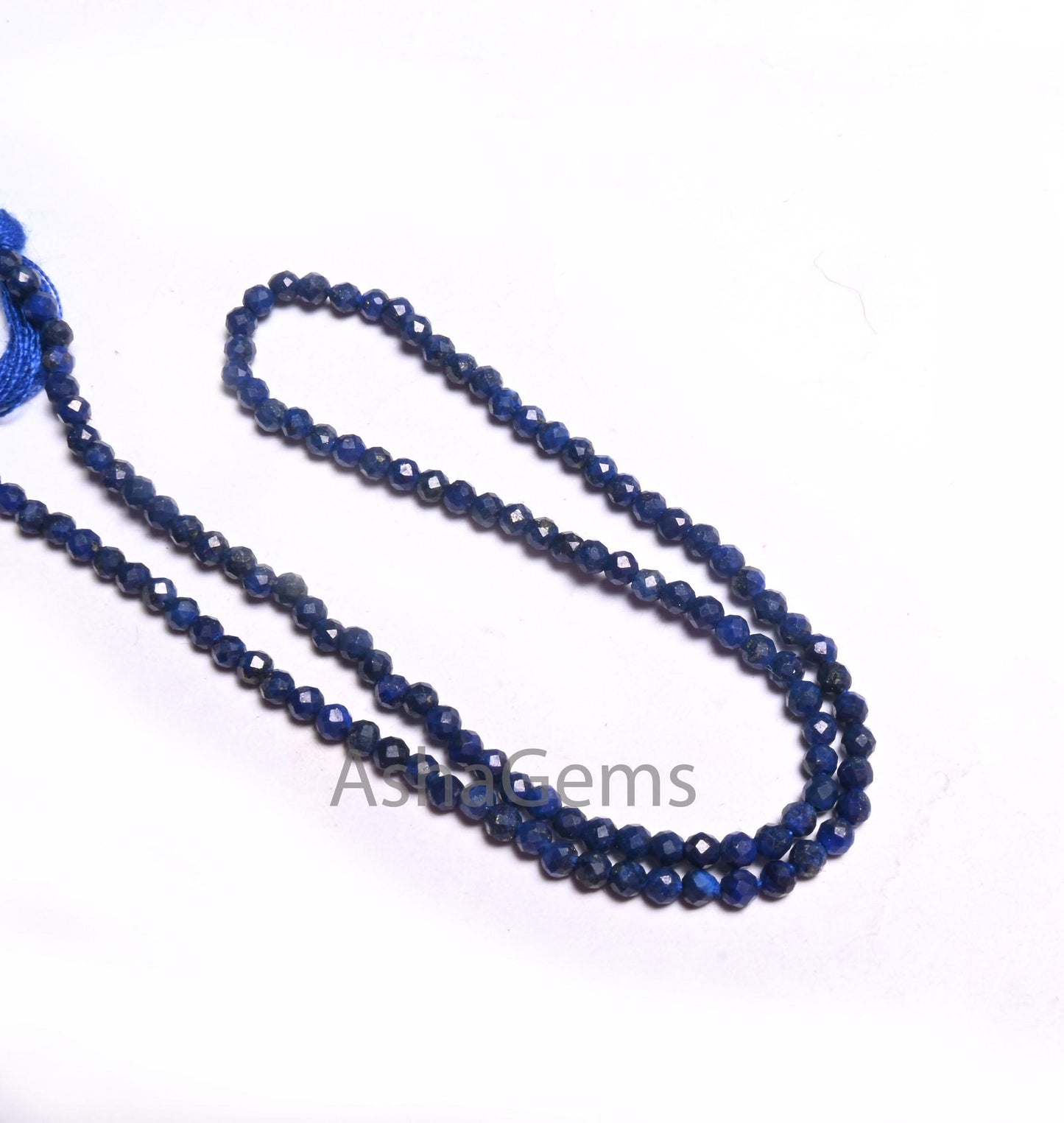 2.2mm Natural Blue Lapis Micro Cut Faceted Rondelle Shape Beads, Fine Quality Lapis Lazuli Machine Cut Gemstone Tiny Bead Jewelry Craft SALE