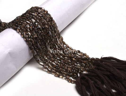 Beautiful Smoky Quartz Smooth Nugget Beads,13" Strand Amazing Smoky Uneven Tiny Nugget Gemstone Beads, Smoky Fancy Shape Handmade Beads SALE (AG 22282)
