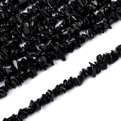 34"Strand Natural Black Tourmaline Raw Uncut Chips Beads Gemstone,Black Tourmaline Nuggets,Tourmaline Beads,Rough Polish Beads, Uncut Chips