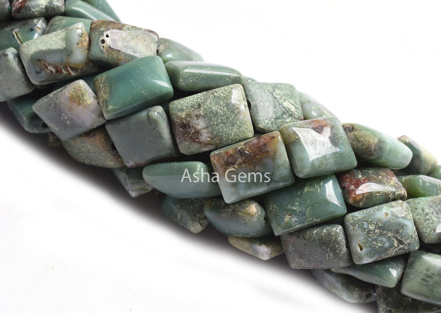 Rare Bio Green Chrysoprase Smooth Rectangle Beads,15" Strand Natural Chrysoprase Beads,Chrysoprase Fancy Chiclet Gemstone Handmade Bead SALE