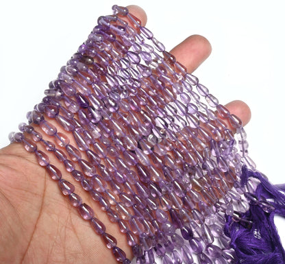 Beautiful Brazil Amethyst Smooth Uneven Drop Straight Drill Beads,12.5" Natural Amethyst handmade Teardrop Gemstone Beads Jewelry Craft SALE