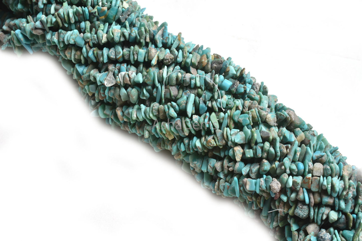 Natural Sleeping Beauty Turquoise Uncut Chip Gemstone Beads,34" Blue Turquoise smooth raw rough Tiny Arizona Turquoise Chip Beads Jewelry