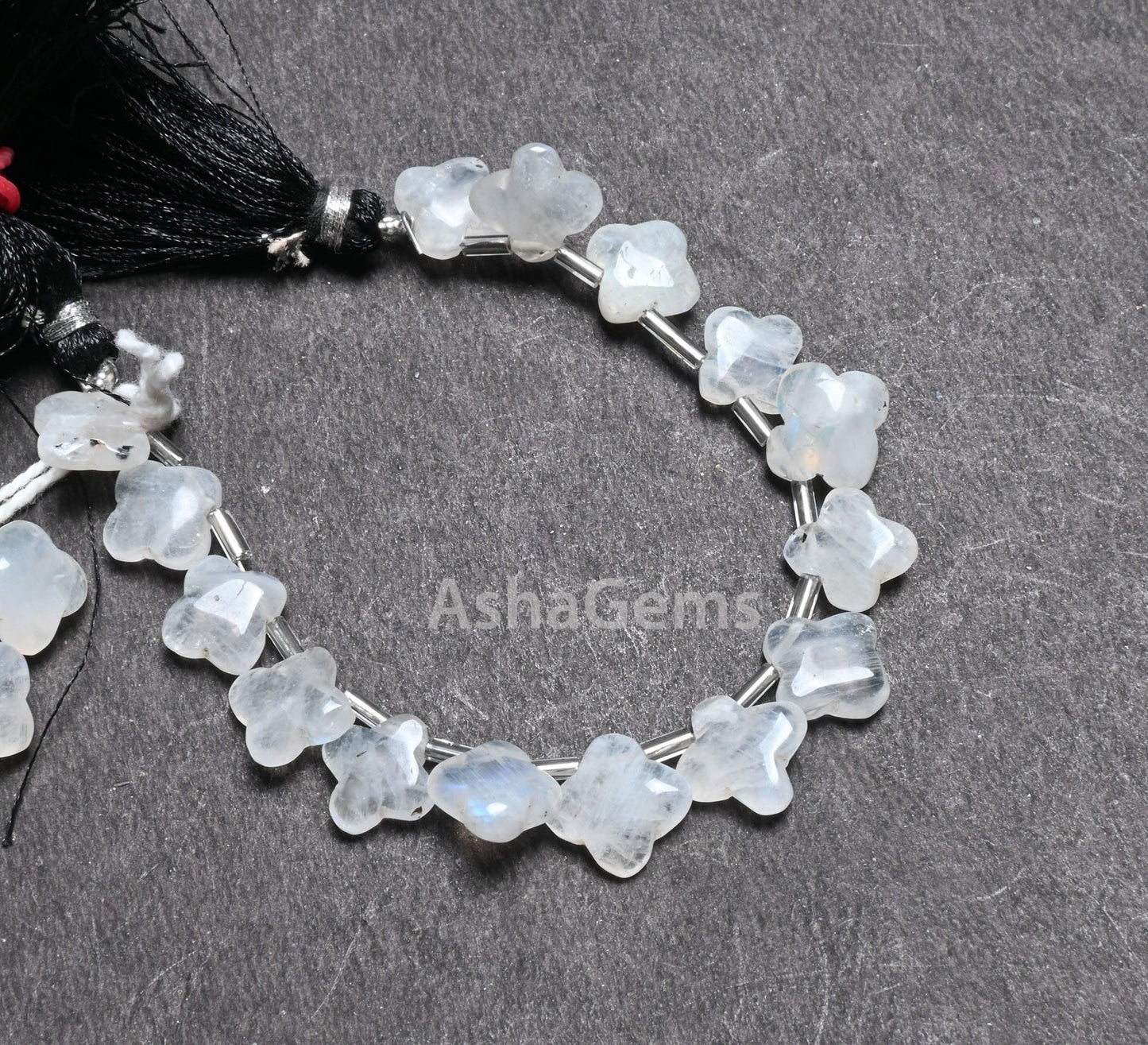 Natural Blue Fire Rainbow Moonstone Carved Flower Shape Gemstone handmade Beads, Flashy Rainbow Carving Fancy Square smooth Bead Jewlry SALE