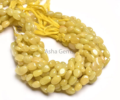 Beautiful Aventurine Smooth Nugget Shape Beads,10-14 mm Aventurine  Plain Handmade Tumble Gemstone Straight Drill Beads Margaj Bead Jewelry