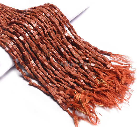 12" Strand Brown Sunstone Rectangle Handmade Smooth Beads, Sunstone Fancy Dwarf Rectangle Straight Drill Bead Jewelry making handicraft SALE