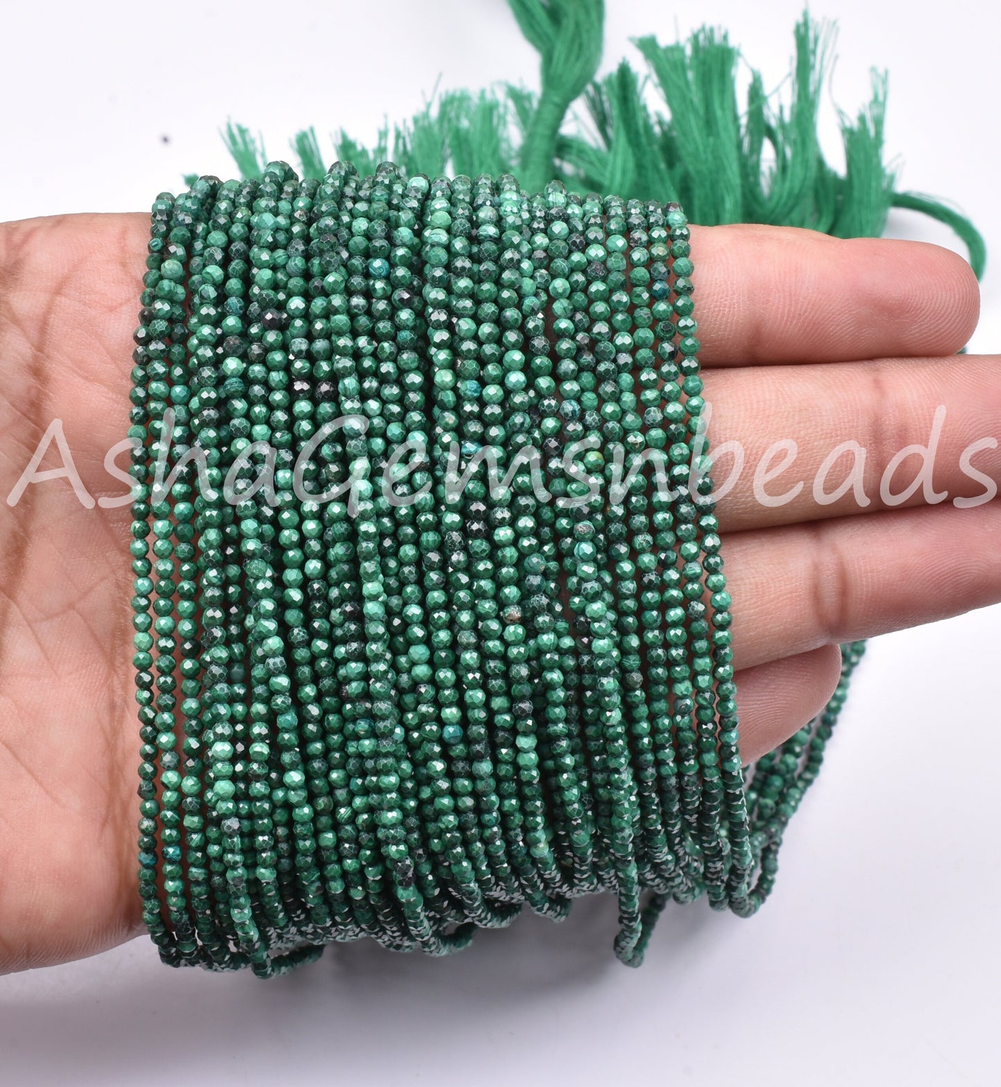 13"Strand Natural Malachite Micro Cut Rondelle Faceted Gemstone Beads,2mm,Super Fine Quality,Faceted Tiny Beads,Jewlry Making Beads,crafts