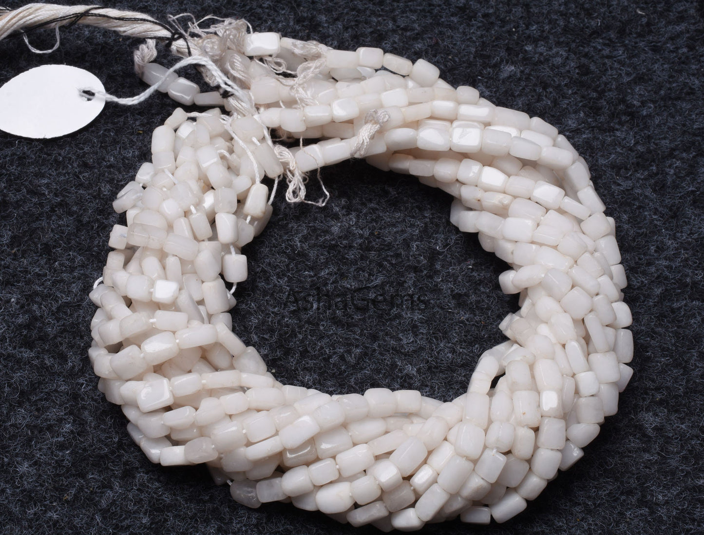Natural White Quartz Smooth Rectangle Bead,13" Strand Quartz Plain Handmade Uneven Rectangle Beads Gemstone White Quartz Beads Jewelry Craft