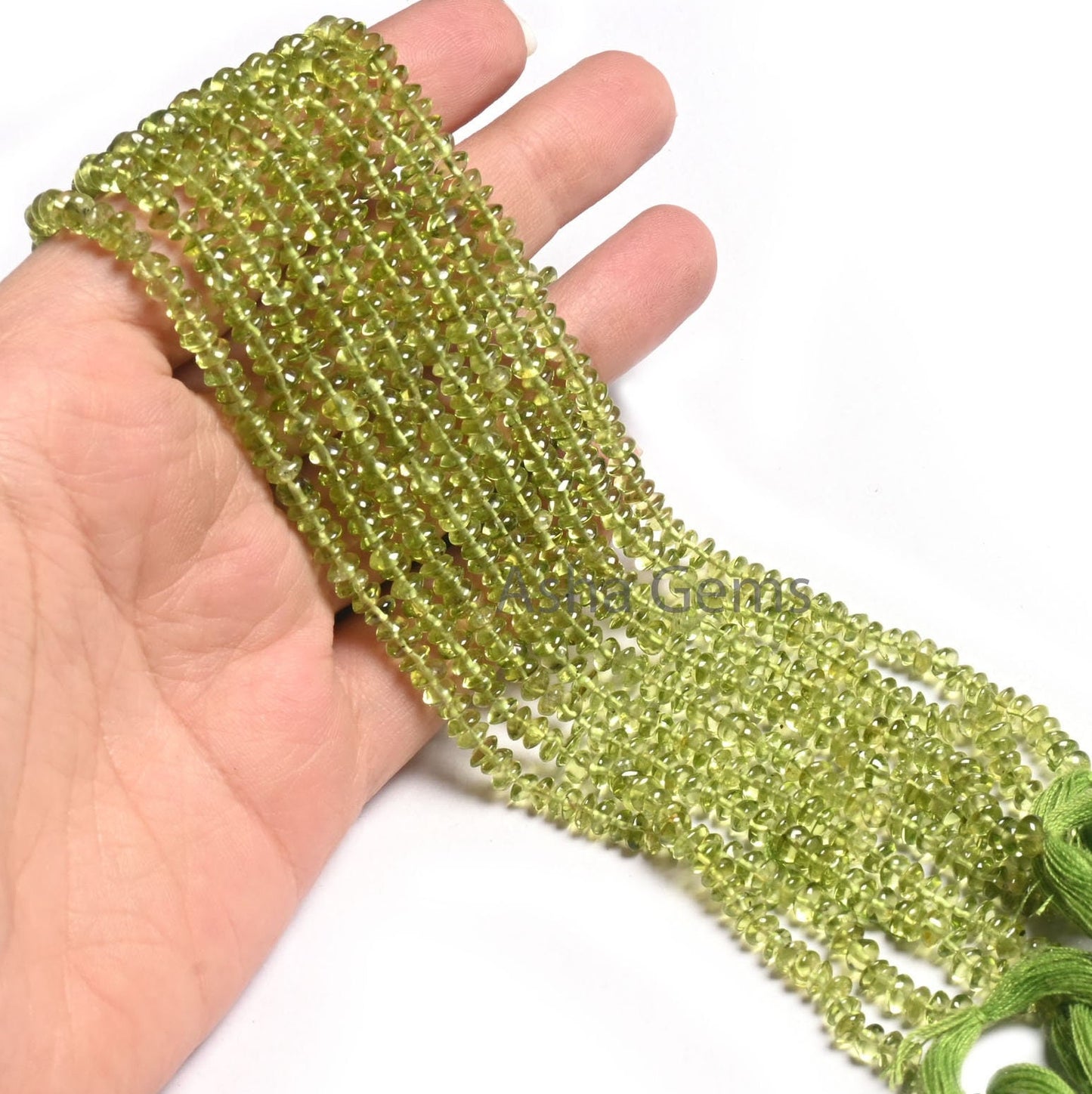 Fine Green Peridot Smooth Button Shape Handmade Gemstone Beads,4.5 mm Natural Peridot Button Center drill Beads, Peridot Bead Jewelry Crafts