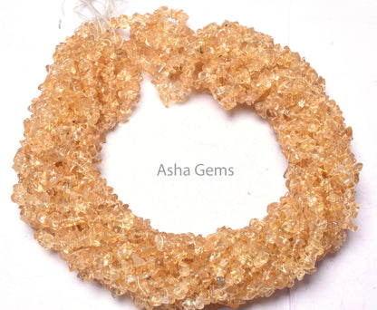 beautiful Citrine Quartz smooth Uncut chip Beads,34" Strand natural Yellow Citrine Raw Rough Gemstone Beads, Citrine bead Jewelry Craft SALE