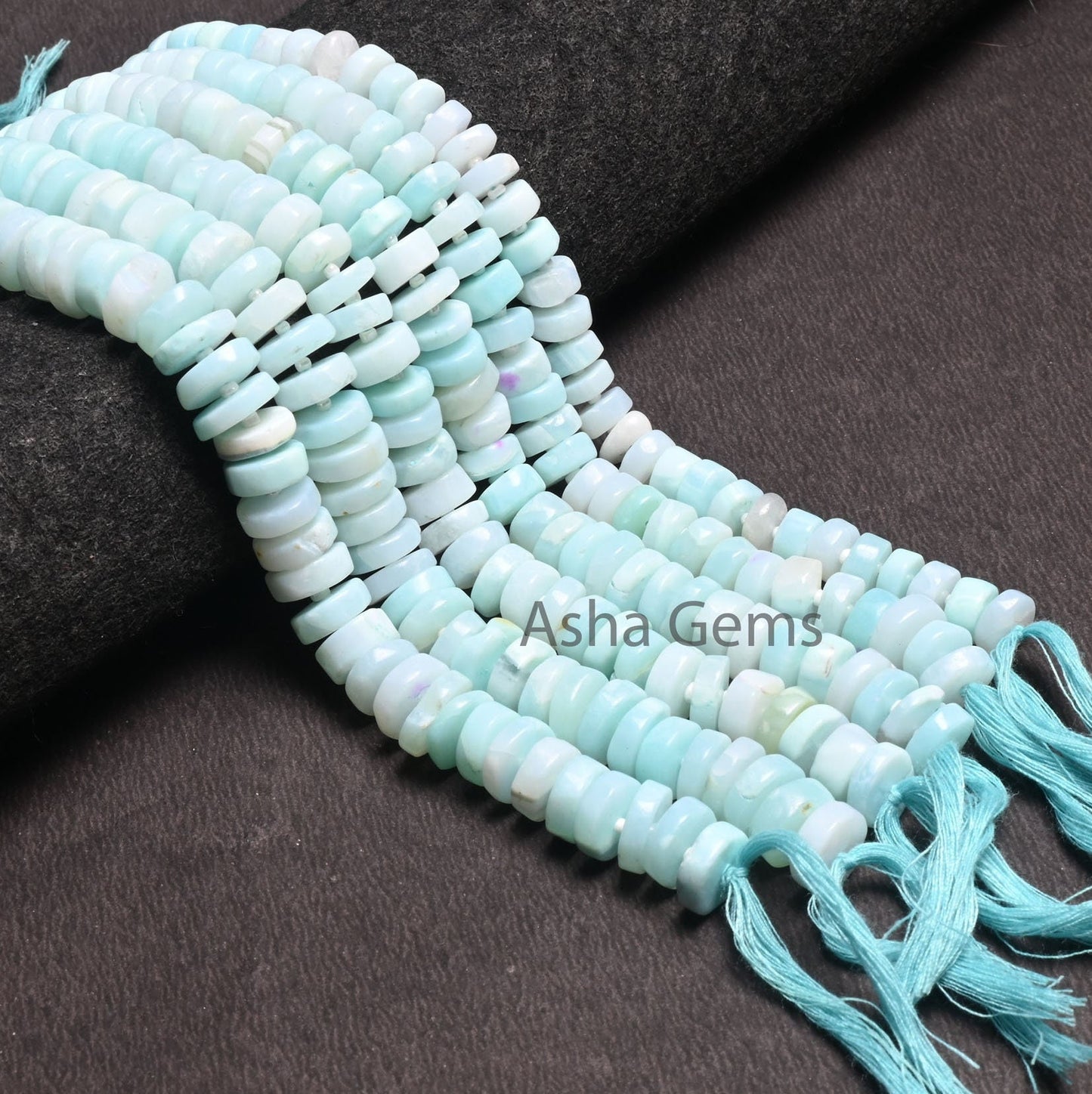 AAA Quality Peru Blue Opal Flat Tyre Shape smooth Gemstone Loose Beads, Sky Blue Opal Wheel Handmade Bead, Opal Bead Jewelry Handicraft SALE