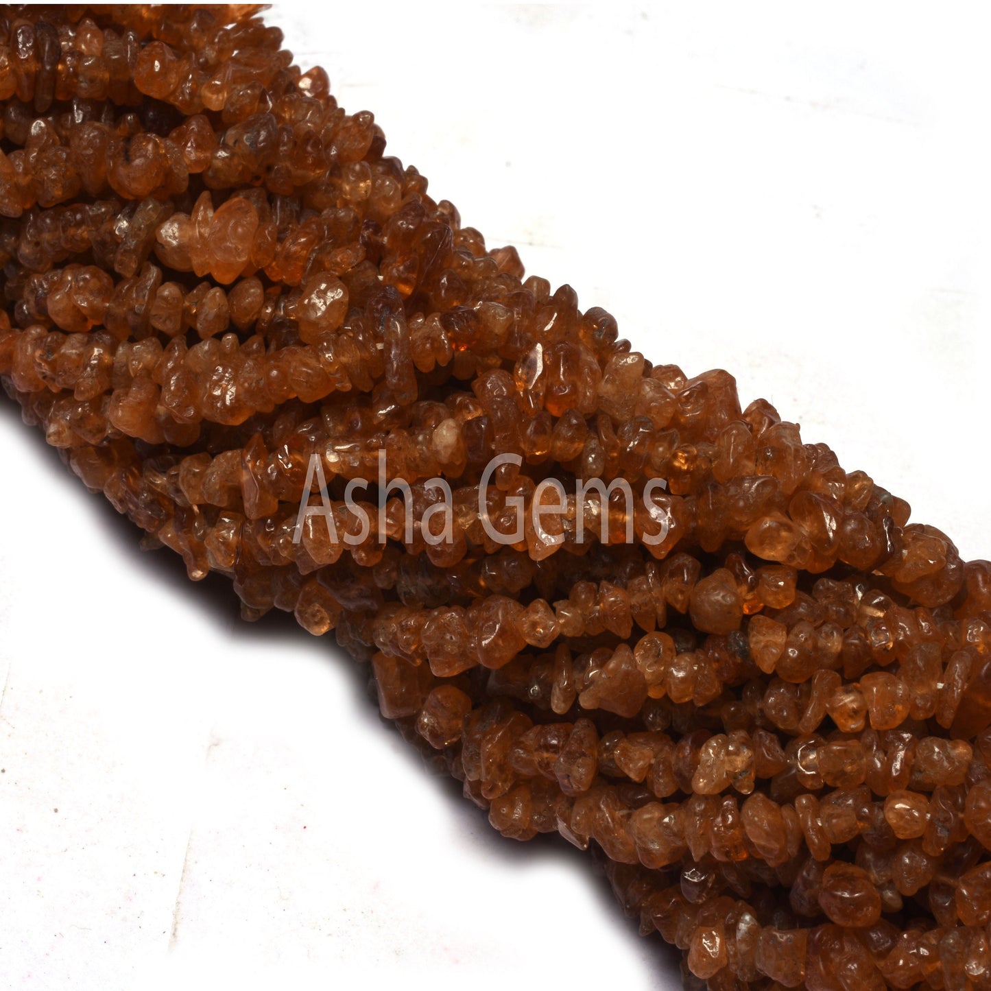 Natural Hessonite Garnet Uncut Chip beads,34" strand Garnet Bead Fine Brown hessonite garnet smooth raw rough Uneven Tiny Chip beads Jewelry