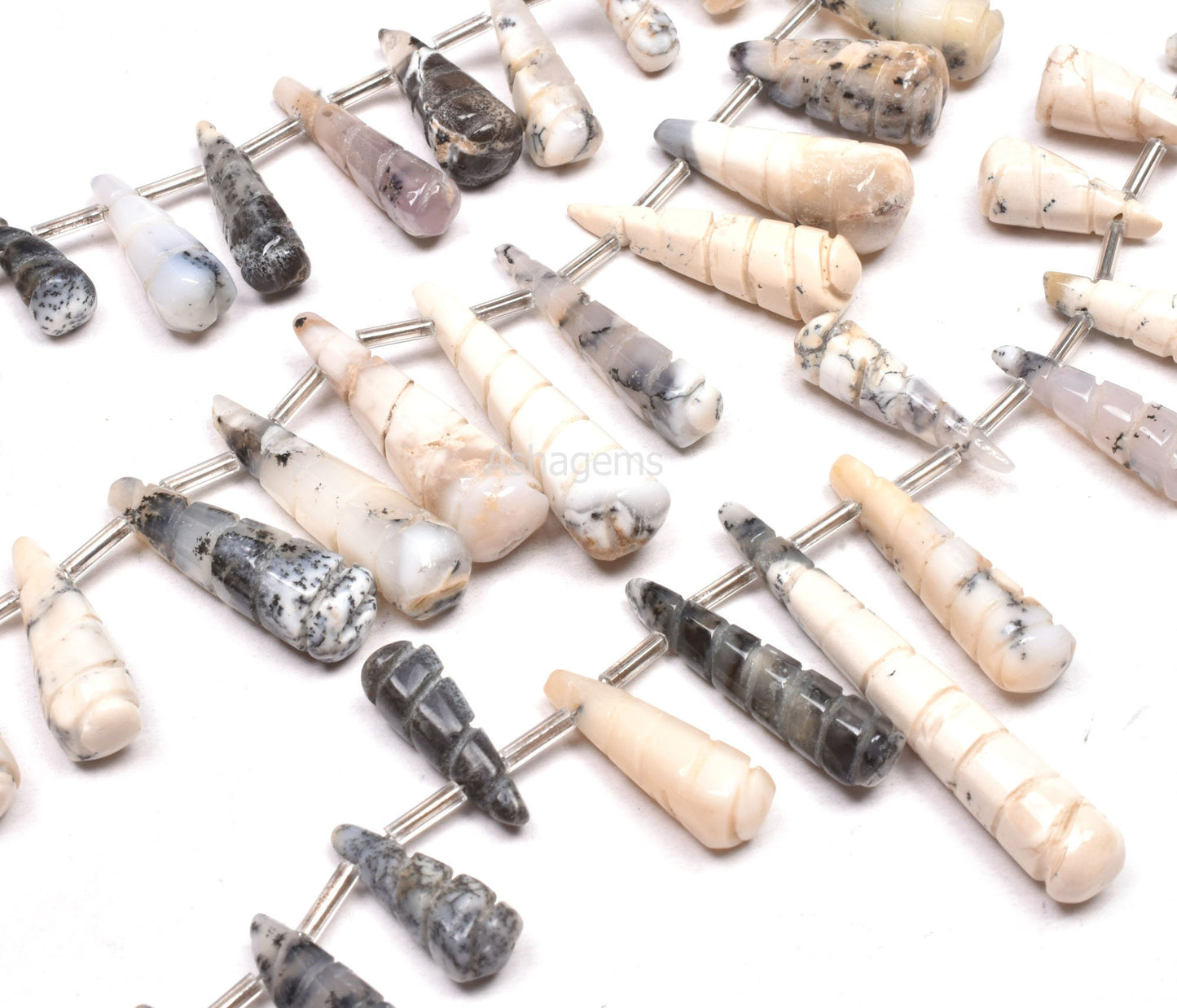 Natural Dendrite Opal Fancy carving Beads, Dendrite Opal Carve Teardrop Beads, Opal Cared Long Drops Beads, Dendritic Opal carve Beads SALE