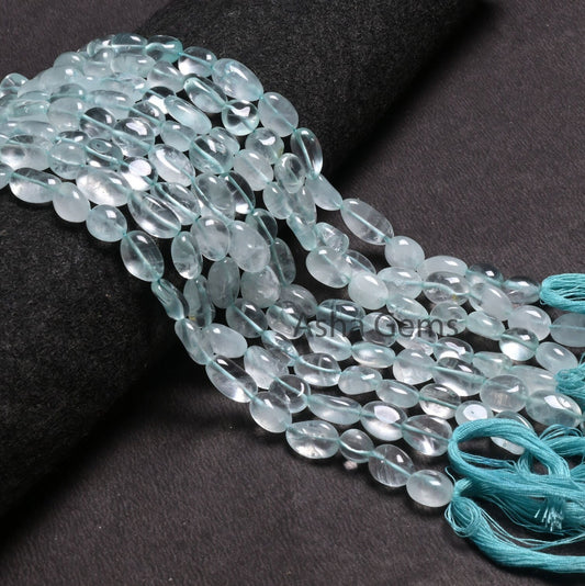 Beautiful Topaz Smooth Nugget Gemstone Loose Beads,8-13mm Sky Blue Topaz Handmade Uneven Tumble Straight Drill Topaz Bead Jewelry Craft SALE (AG 22295)