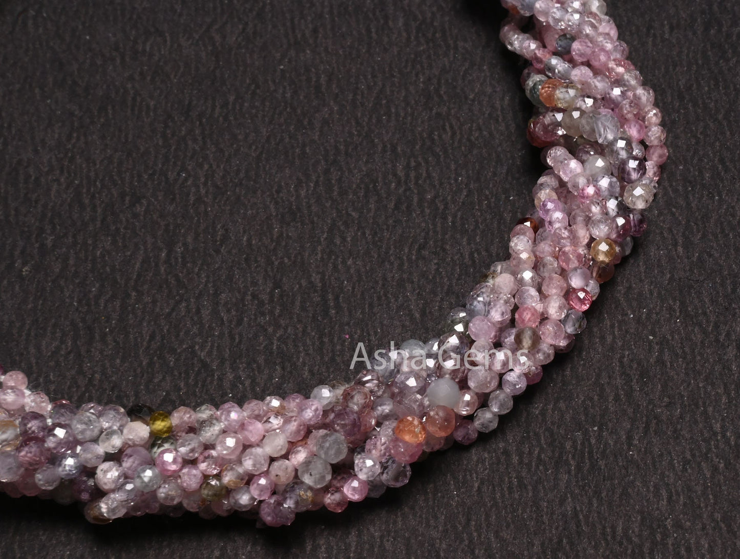 Beautiful Multi Color Disco Spinel Faceted Rondelle Tiny Gemstone Beads,13"Strand Natural Spinel Rondelle Micro Cut Bead Spinal Jewelry SALE