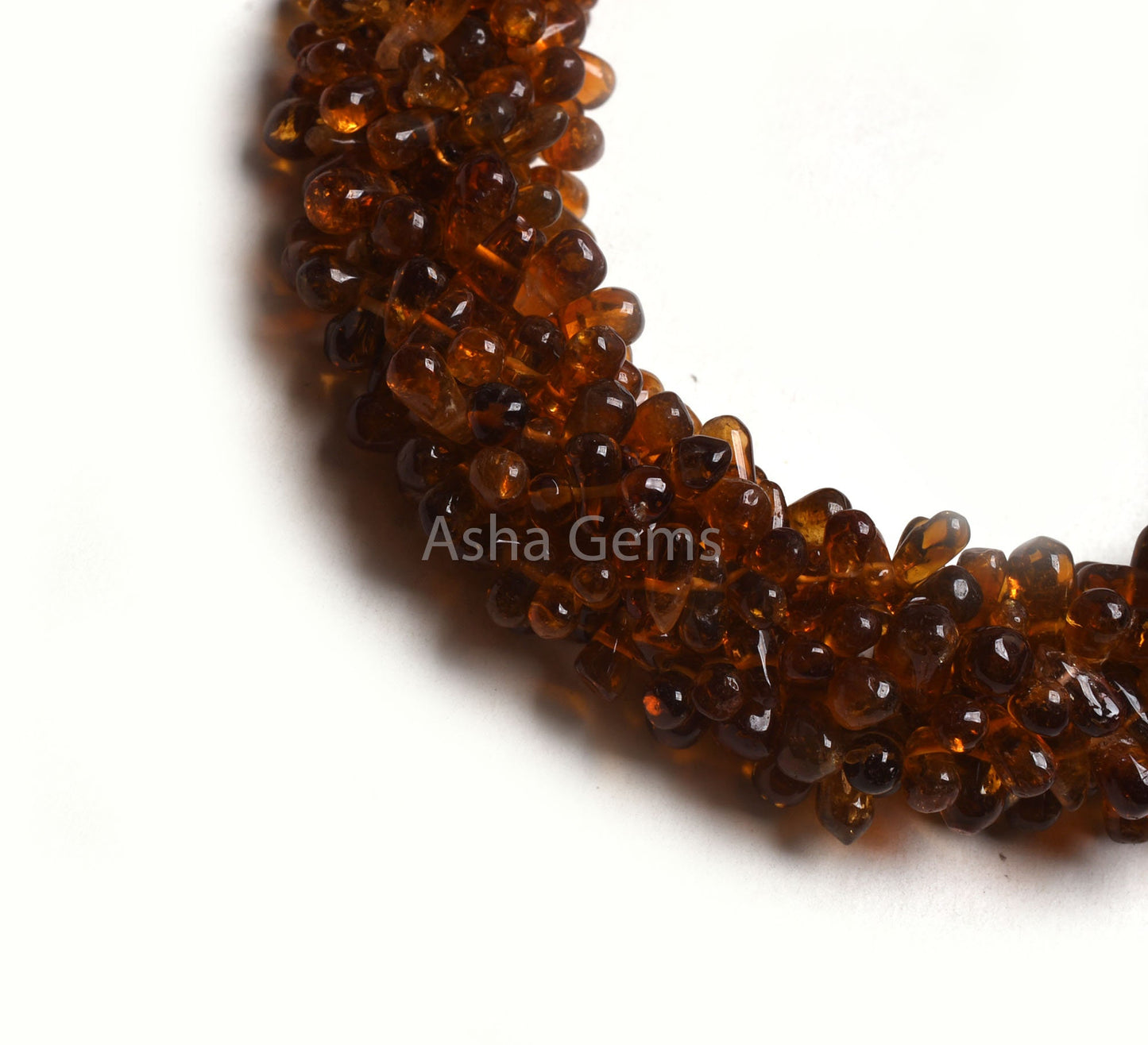 13" Strand Natural Yellow Citrine Quartz smooth Drops Shape Beads, Dark Honey Yellow Citrine Plain Handmade Uneven Teardrop Side Drill Beads