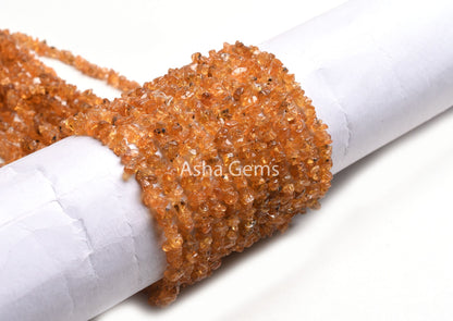Fine quality Natural Fanta garnet Uncut Chips Gemstone Beads,34"Strand Fanta garnet Raw Rough Smooth Uneven tiny Beads, garnet beads Jewelry