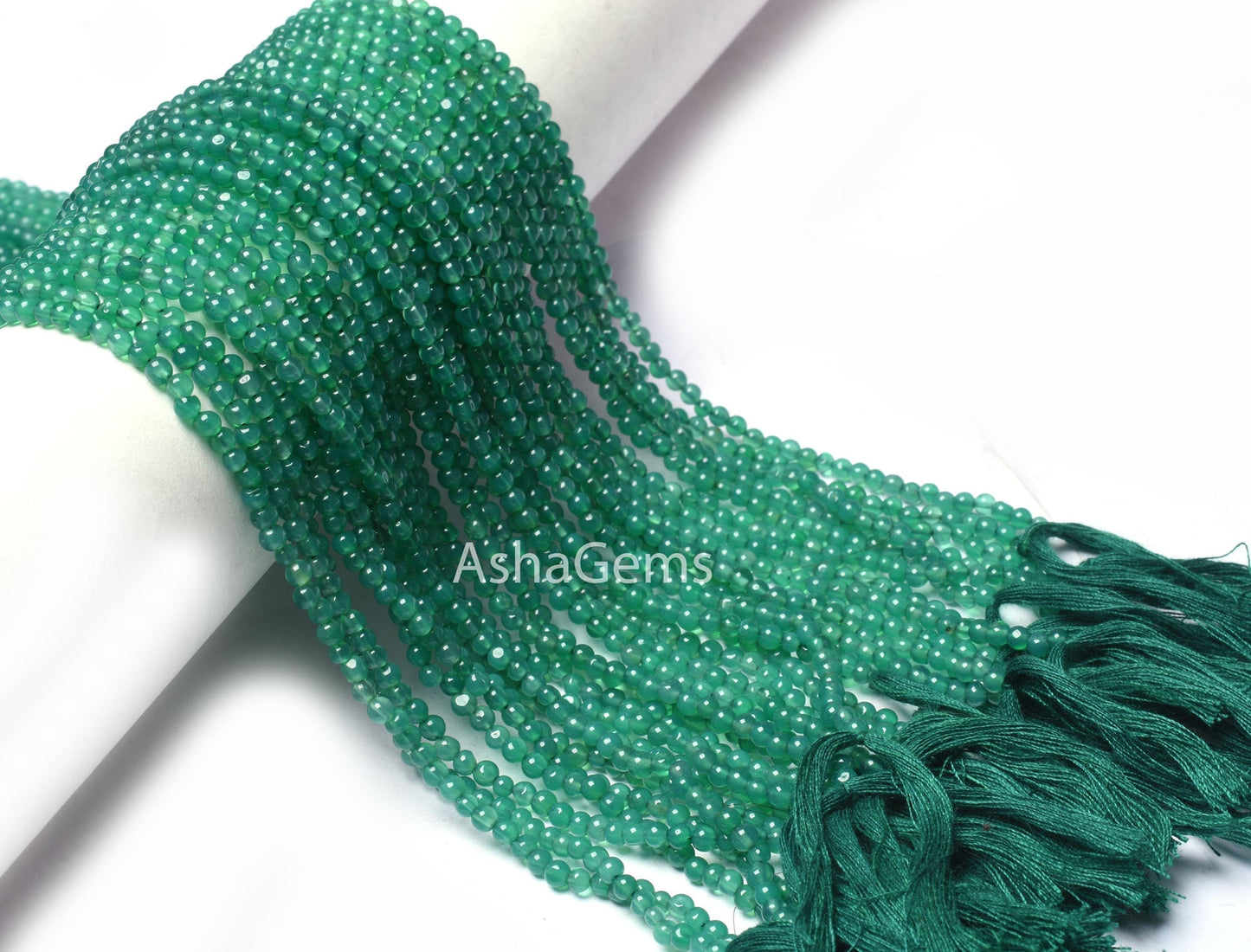 13" Strand Green Onyx Smooth Round Beads,3 mm Beautiful Green Onyx Beads, Onyx Plain Round Ball Gemstone Beads For Necklace Jewelry Makings
