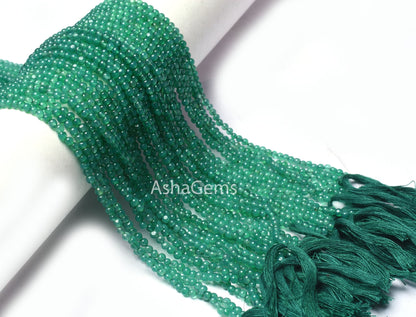 13" Strand Green Onyx Smooth Round Beads,3 mm Beautiful Green Onyx Beads, Onyx Plain Round Ball Gemstone Beads For Necklace Jewelry Makings