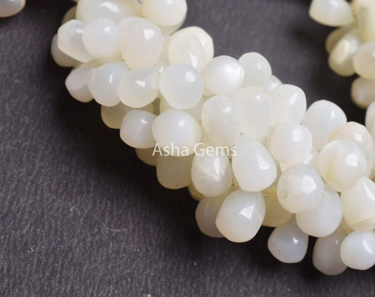 White Moonstone Smooth Uneven Drops Shape Gemstone Beads, Natural Moonstone Side Drill Drops Handmade Bead, Moonstone Teardrops Jewelry SALE