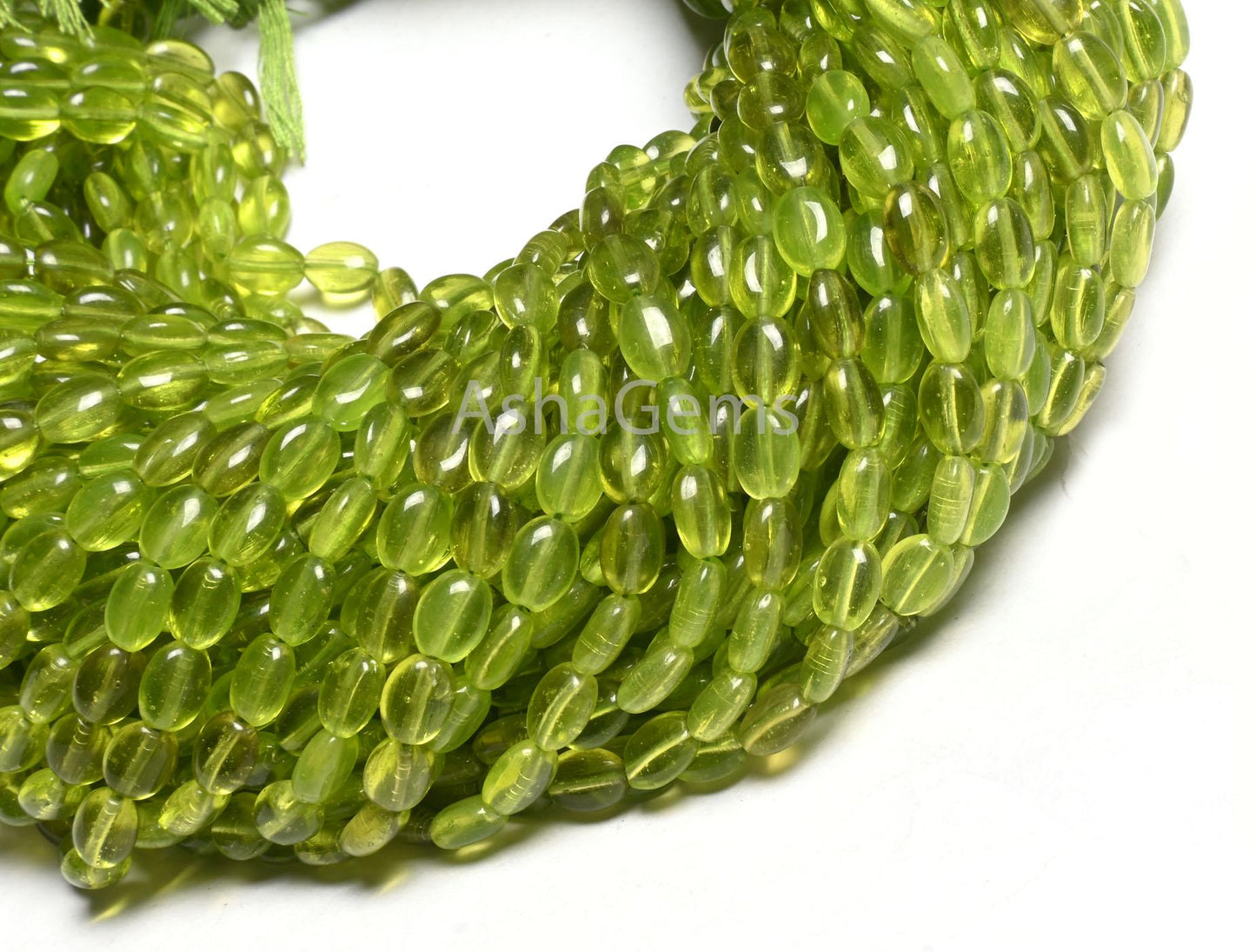 13" Beautiful Green Peridot Color Hydro Smooth Oval Shape Handmade Beads,5.5-7 mm Fine Green Hydro Plain Oval Bead Jewelry Making Craft SALE