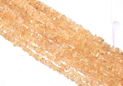 beautiful Citrine Quartz smooth Uncut chip Beads,34" Strand natural Yellow Citrine Raw Rough Gemstone Beads, Citrine bead Jewelry Craft SALE