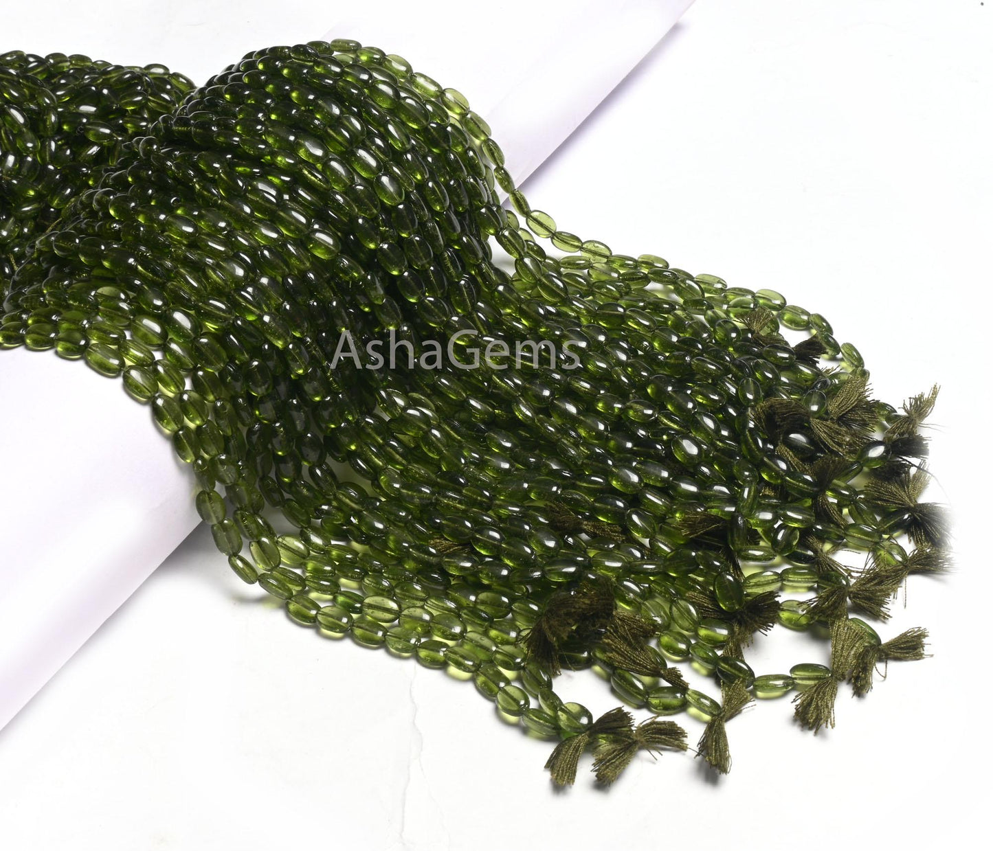 5.5-7.5 mm Beautiful Green Apatite Color Hydro Smooth Oval Shape Beads,13"Fine Heena Green Hydro Plain Oval Handmade Bead Jewelry Craft SALE
