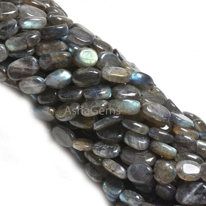 12.5" Strand Labradorite Smooth Handmade Nugget Gemstone Beads,8-12 mm Natural Fire Labradorite Uneven Tumble Shape Beads Jewelry Craft SALE