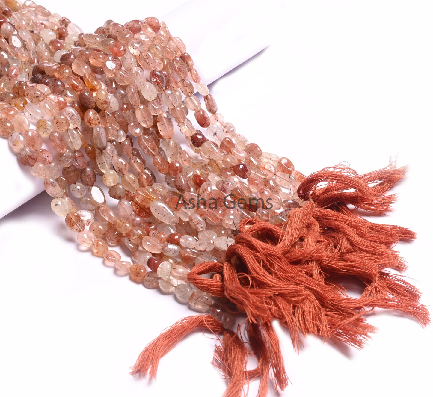 Beautiful Red Quartz Smooth Tiny Nugget Gemstone Loose Beads,12" Shaded Red Quartz Handmade Tumble Uneven Beads, Quartz Beads Jewelry Crafts (AG 22278)