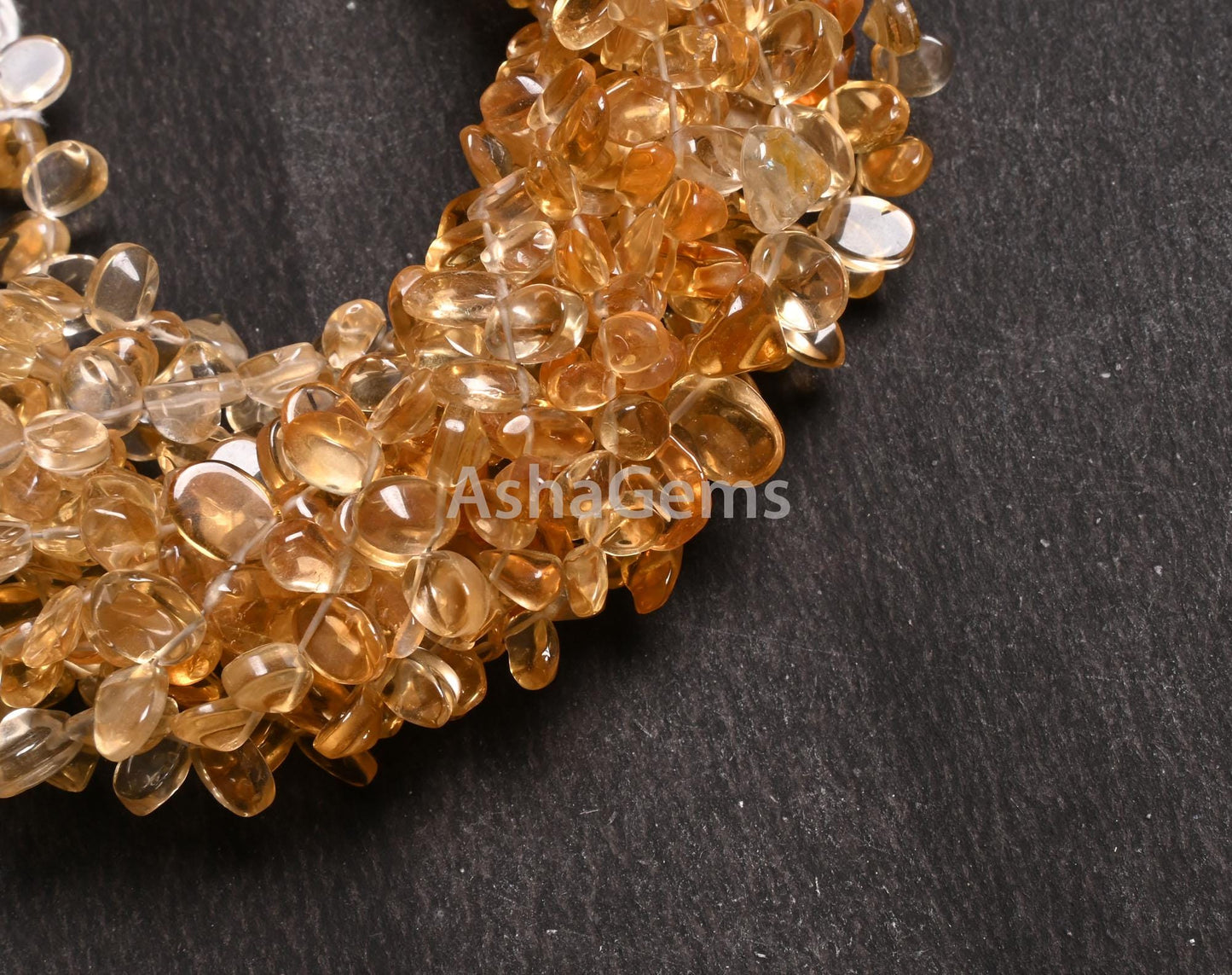 Beautiful Yellow Citrine Smooth Oval cabochon Side Drill Beads,8" Fine Natural Citrine Quartz Plain Handmade Oval Gemstone Bead Jewelry SALE