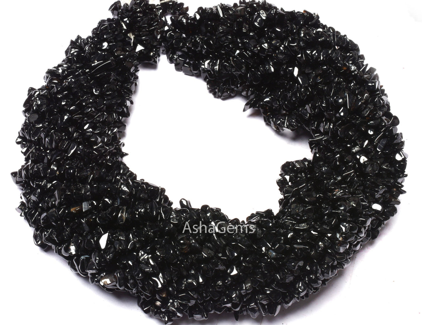 34" Strand Natural Black Onyx Uncut Chips Gemstone Beads Semi Precious Raw Rough Smooth Nugget Bead,AAA Black Onyx Bead Jewelry Making Craft