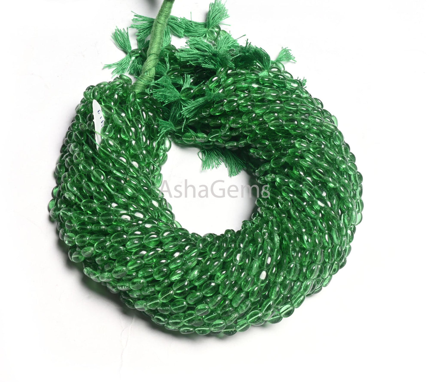 Fine Quality Tree Green Quartz Hydro Smooth Oval Shape Beads, Beautiful Translucent Green Hydro Plain Oval Handmade Beads Jewelry Craft SALE