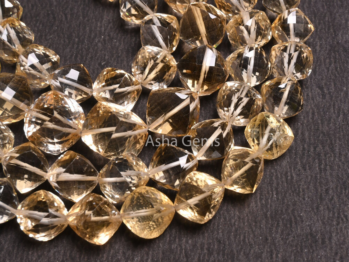 Natural Yellow Citrine Cube Box faceted Beads,8" Fine Quality Citrine Fancy oblique drill Cube Gemstone Beads, Citrine Quartz Beads Jewelry (AG 18542)