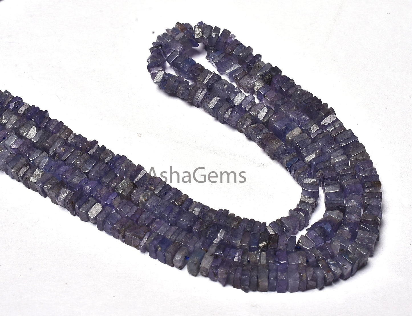 Amazing Blue Iolite Heishi Square Shape Gemstone Loose Beads,8/16" Natural Iolite Smooth Handmade Flat Square Iolite Bead Jewelry Craft SALE