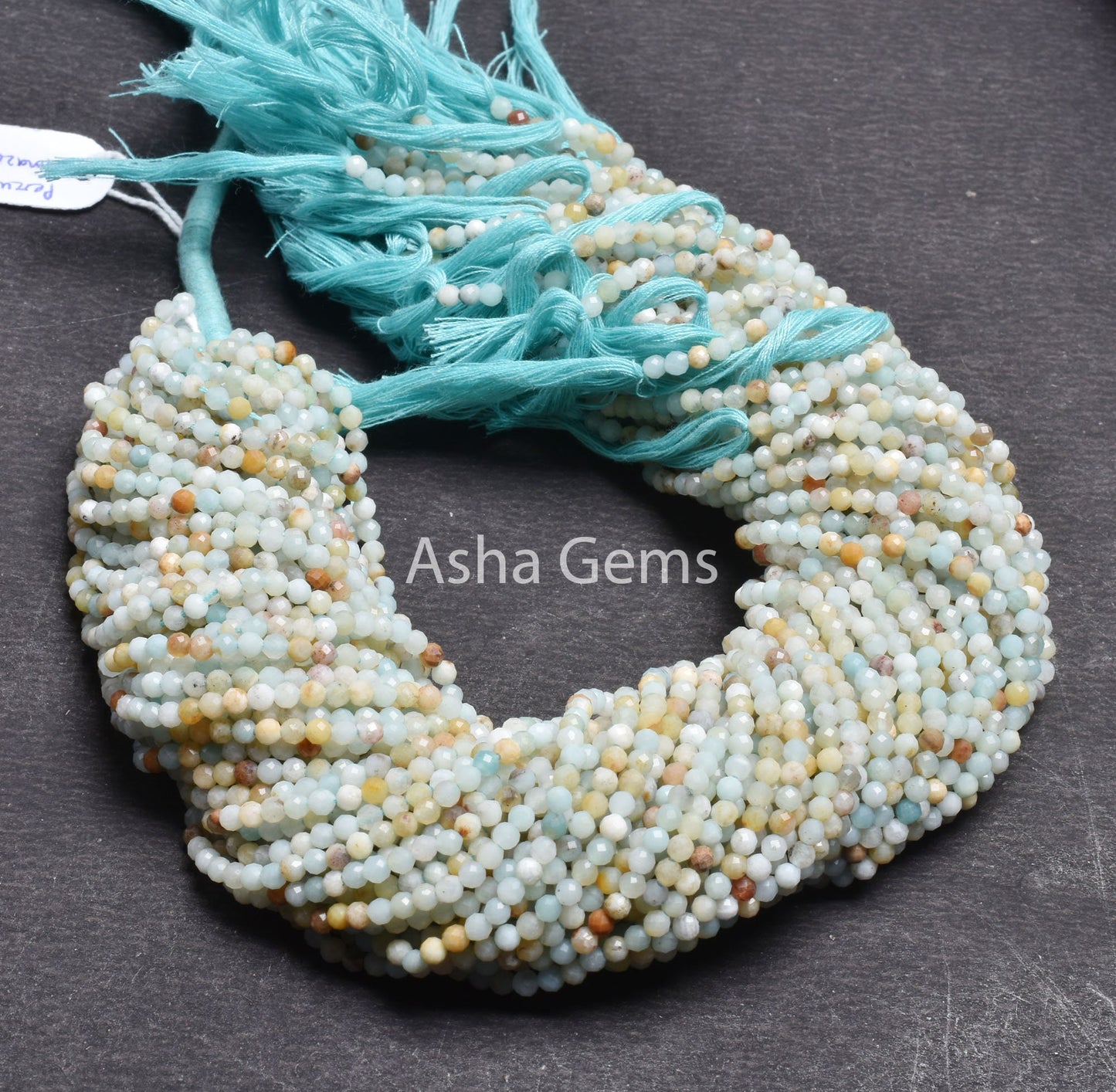 Fine Peruvian Amazonite Micro Cut faceted Gemstone Beads,3.2 mm Peru Blue Amazonite Machine Cut Round Ball Bead, Amazonite Bead Jewelry SALE