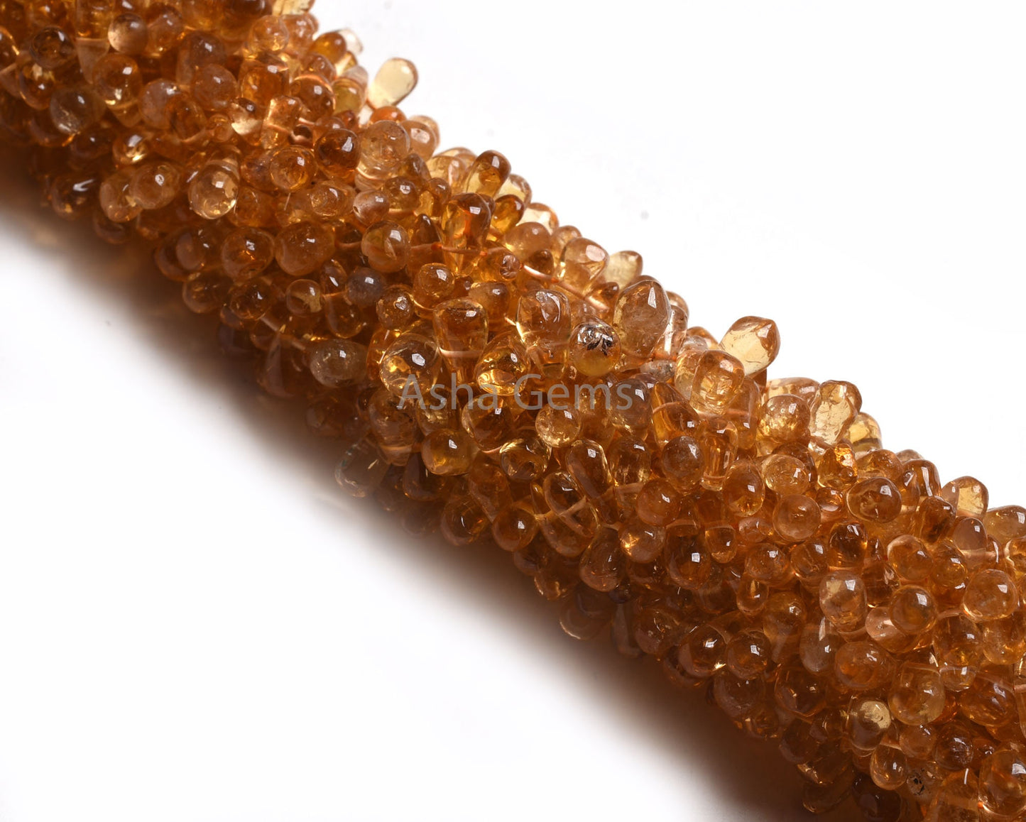 Natural Yellow Citrine Smooth Handmade Drop Shape Beads,13" Strand Fine Citrine Quartz Uneven Drops Side Drill Gemstone Beads Jewelry Crafts